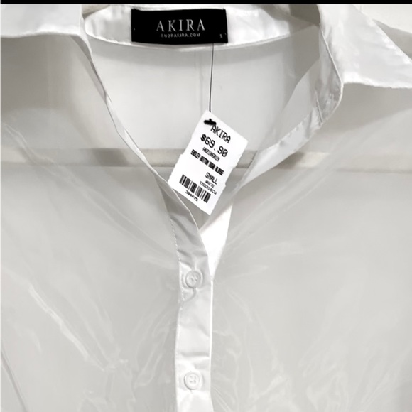 Akira Silk See Through Top - Picture 4 of 4